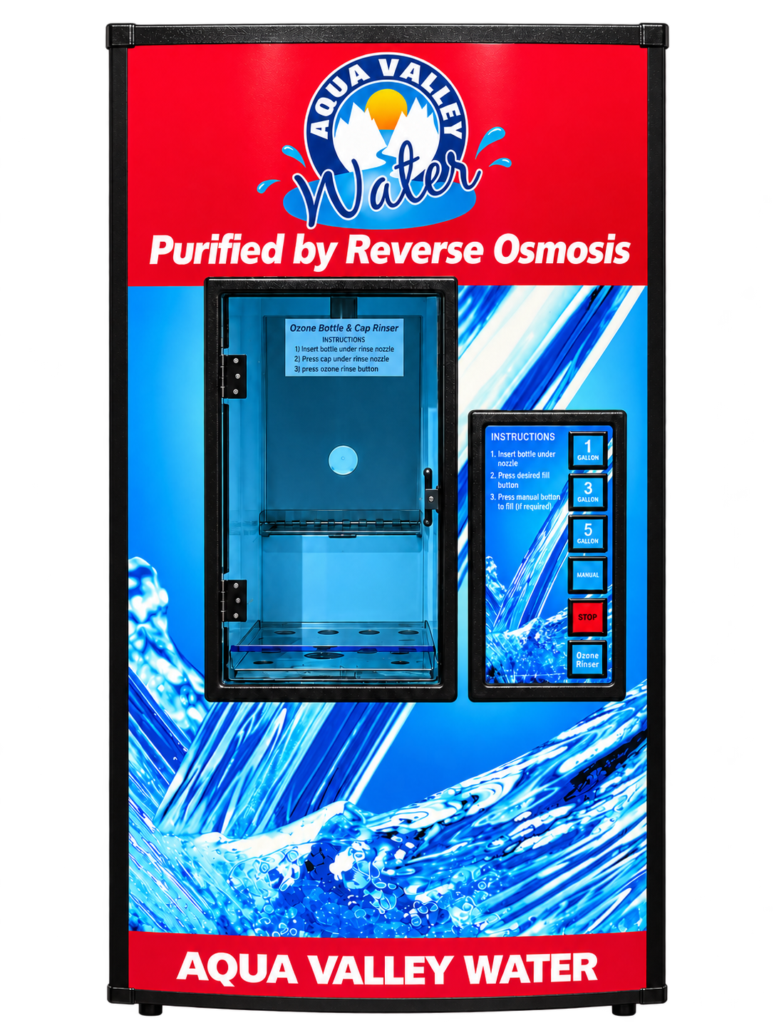 Aqua Valley Water self-service refill machine